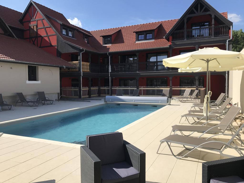 Au Soleil, Hôtel Restaurant&Spa Valff Exterior foto