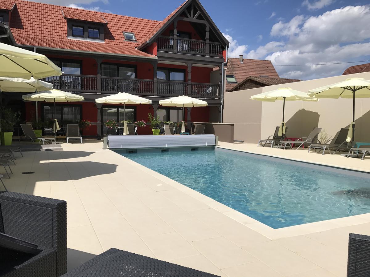 Au Soleil, Hôtel Restaurant&Spa Valff Exterior foto